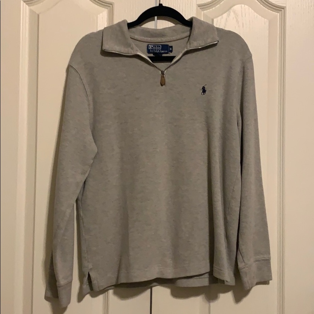 Grey polo pull over jacket!
